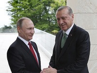 Vladimír Putin a Recep Tayyip Erdogan, 
