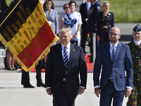 Donald Trump v Bruseli s Charlespm Michelom