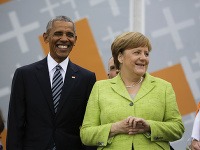 Barack Obama na návšteve v Nemecku.