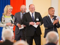 Zľava: Zuzana Ťapáková, Richard Dírer, Jaroslav Rezník, Fedor Flašík