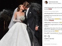 Victoria Swarovski sa fotkami z luxusnej svadby pochválila aj na instagrame.  