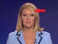 Adriane Kmotríkovej sadla na hlavu mucha počas hlásenia reportáže.