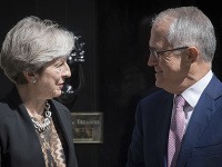 Theresa Mayová a Malcolm Turnbull Theresa Mayová a Malcolm Turnbull