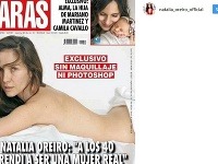 Herečka a speváčka Natalia Oreiro sa nechala zvečniť nahá na titulke časopisu.