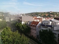 Požiar na Žilinskej ulici v Bratislave