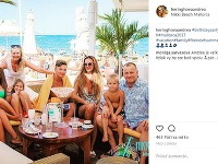 Andrea Heringhová a Boris Kollár sú spolu s deťmi na dovolenke.