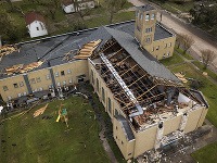 Zničený kostol v Refugiu, Texas