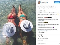 Irina Shayk so sestrou Tatianou sa na instagrame pochválili výstavnými krivkami. 