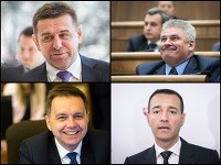 Peter Kažimír, Ján Richter, Tomáš Drucker, Lászlo Sólymos