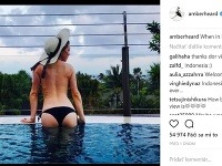 Amber Heard zverejnila na instagrame takúto sexi fotografiu. 