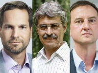 Zľava: Rudolf Kusý, Milan Ftáčnik a Daniel Krajcer Zľava: Rudolf Kusý, Milan Ftáčnik a Daniel Krajcer
