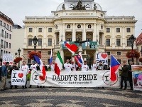 Pochod za práva otcov v Bratislave