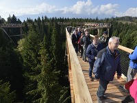 Chodník nad korunami stromov je novou atrakciou v Bachledovej doline Chodník nad korunami stromov je novou atrakciou v Bachledovej doline