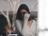 Kendall Jenner potešila paparazzov pohľadom na svoje štíhle brucho a presvitajúce bradavky. 
