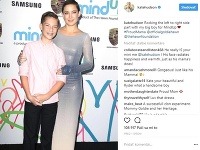 Kate Hudson sa fotkou so synom pochválila aj instagrame. 