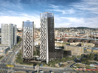 Bratislava: V meste chcú postaviť komplex Portum s dvoma výškovými budovami