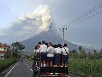 Výbuch sopky Mount Agung na Bali