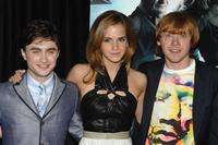 Daniel Radcliffe, Emma Watson a Rupert Grint na premiére snímky Harry Potter a polovičný princ v New Yorku