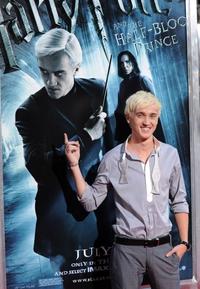 Tom Felton na premiére snímky Harry Potter a polovičný princ v New Yorku