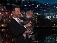Jimmy Kimmel vzal do svojej šou aj synčeka. 