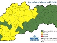 Výstrahy na Slovensku.