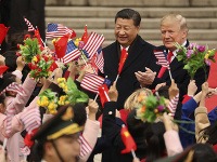 Donald Trump a čínsky prezident Si Ťin-Pching