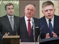 Andrej Danko, Andrej Kiska a Robert Fico Andrej Danko, Andrej Kiska a Robert Fico