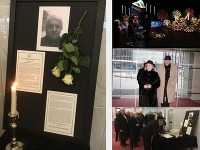 Posledná rozlúčka s Mariánom Labudom v SND. Posledná rozlúčka s Mariánom Labudom v SND.
