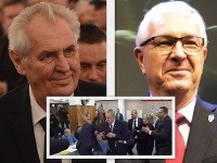 Miloš Zeman a Jiří Drahoš Miloš Zeman a Jiří Drahoš