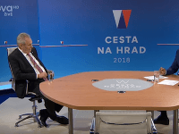 Zeman v predvolebnej debate na TV Nova.