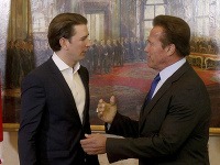 Sebastian Kurz a Arnold Schwarzenegger