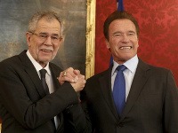 Alexander Van der Bellen a Arnold Schwarzenegger