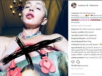 Začiatkom roka zverejnila Madonna na instagrame takúto vulgárnu fotografiu. 