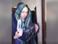Tereza na jednom zo súdnych pojednávaní. Tereza na jednom zo súdnych pojednávaní.