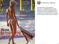 Simona Krainová nemala problém s nahotou ani v minulosti. Titulka z francúzskeho magazínu Elle pochádza z roku 1996.
