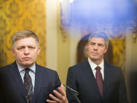 Robert Fico a Béla Bugár Robert Fico a Béla Bugár