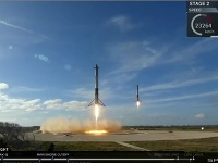 Falcon Heavy odštartovala Falcon Heavy odštartovala