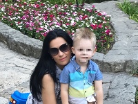 Elena so svojím synom Rudkom. Elena so svojím synom Rudkom.