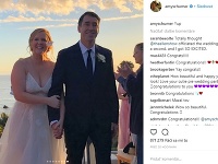 Amy Schumer sa s fanúšikmi podelila o momentky zo svojej svadby. 