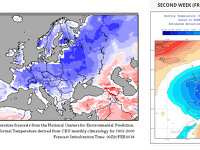 Prognostické modely na posledný februárový týždeň podľa wxmaps.org a ECMWF.