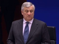 Antonio Tajani na dnešnom zasadnutí.