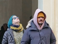 Orlando Bloom a Katy Perry v uliciach Prahy. 