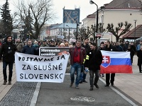 Protest v Michalovciach Protest v Michalovciach