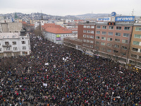 Protest v Bratislave Protest v Bratislave