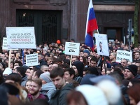 Záber z protestu Záber z protestu