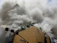 Požiar hotela na Filipínach