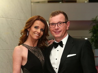 Moderátor Vlado Voštinár s manželkou Klaudiou