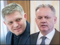 Robert Fico a Andrej Kiska Robert Fico a Andrej Kiska