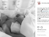 Nikola Komorová sa fotkou dcérky pochválila na sociálnej sieti Instagram.
