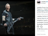 Zábery z pražského koncertu kapely Metallica. 